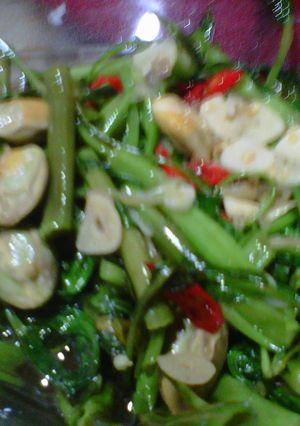 Foto resep oseng kangkung petai