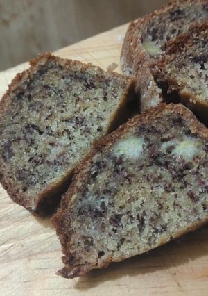Foto resep Bolu pisang 1 telur no ribet (panggang baking pan)