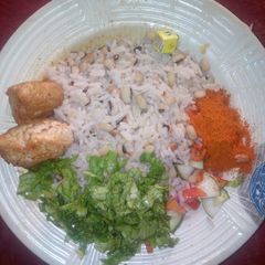 A picture of Shinkafa da wake.