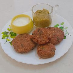 A picture of Black chana Kabab.