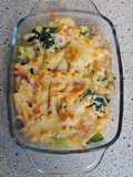 Gratin de macaronis au poireaux