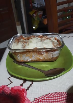 Foto resep Nasi sarden mozarela