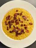 Risotto alla zucca con pancetta croccante