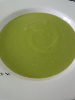 Una foto de Crema de guisantes
