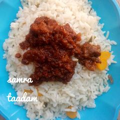 A picture of Veggie rice and stew.
