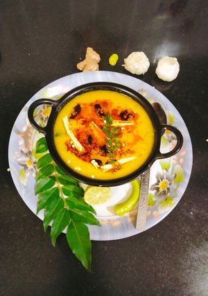 A picture of Andhra mango Dal🥭🥭 Raw Mango Dal.