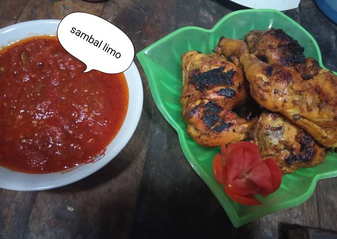 Ayam bakar sambal limo