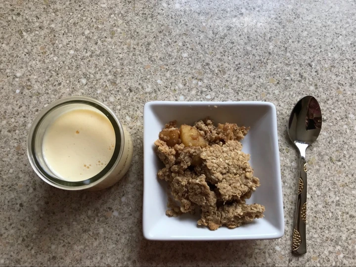 Recipe Apple and oats crumble which Delicious