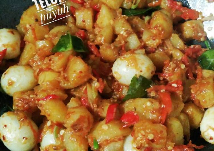 Kentang balado telur puyuh