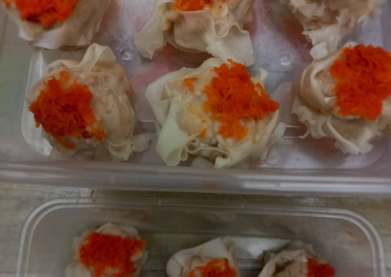 Dimsum Ayam Wortel (eksperimen 1)