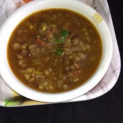 A picture of Moth masala dal.