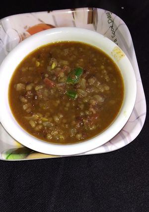 A picture of Moth masala dal.