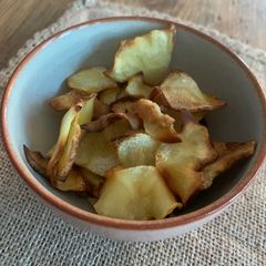 A picture of Homemade parsnip crisps.