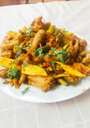Hình của món Chân gà sốt thái.