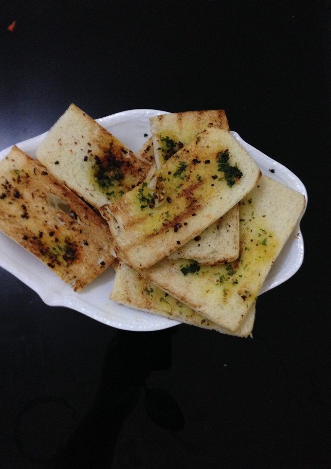 Foto resep Roti tawar dengan bawang putih dan parsley