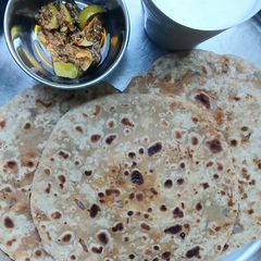 A picture of Paneer Stuffed Paranthas.