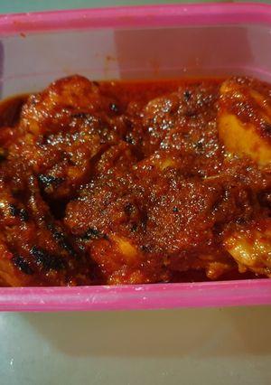 Foto resep Ayam panggang bumbu rujak tanpa santan