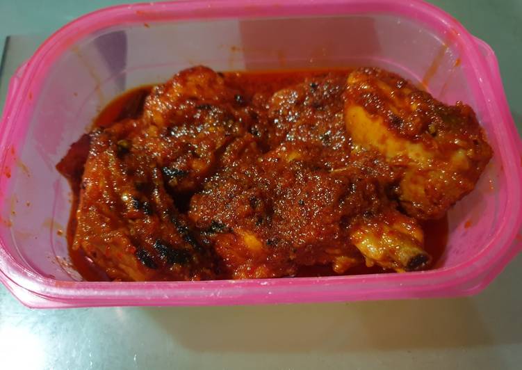 Resep Ayam panggang bumbu rujak tanpa santan oleh Emy Ambar Wibisono