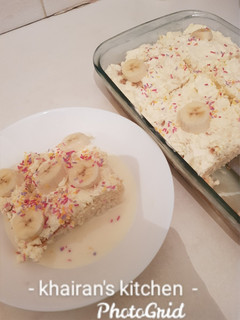 Butterless milk cake ainihin hoton girkin