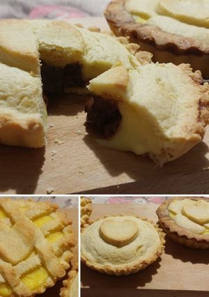 Foto di Crostatine crema pasticcera con cuore 🍫