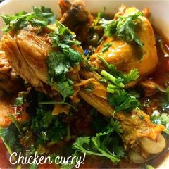A picture of Chicken curry.