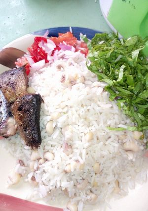 A picture of White Rice&Beans.