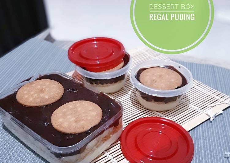 Cara memasak Dessert box Puding Regal ekonomis  Sederhana