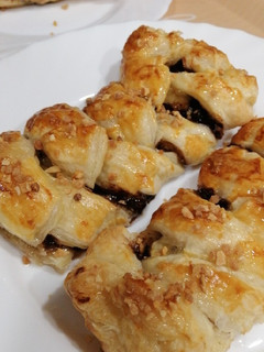 Una foto de Hojaldre de nocilla y banana