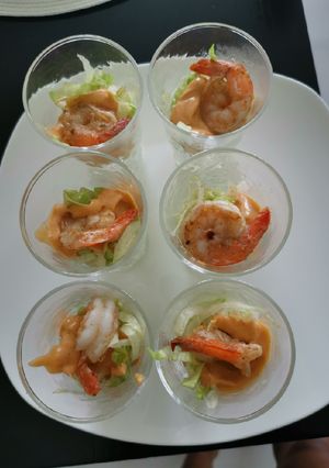 A picture of Prawn CocKtail Salad.