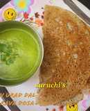 Crispy Urad Dal (Black Lentils) Rice Rava Dosa