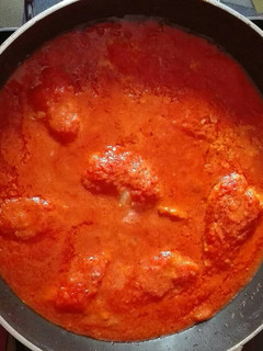 Una foto de Bacalao con tomate casero