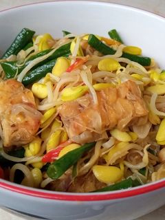 Foto resep Tumis taoge kedelai tempe