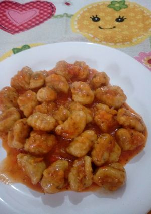 Una foto de Ñoquis saborizados de vegetales