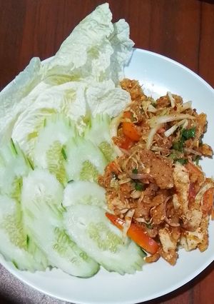 รูปของ ลาบอกไก่ทอด