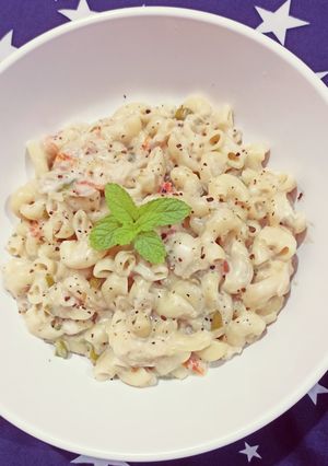 ইটালিয়ান হোয়াইট সস্ ম‍্যাকরনি (Italian White Sause Macroni Recipe in bengali) রেসিপির প্রধান ছবি
