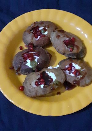 कुटटू के आटे गोलगप्पे की दही पूरी रेसिपी मुख्य फोटो