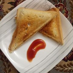 A picture of Chicken and cheese sandwich.
