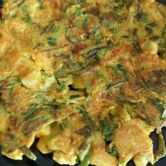 A picture of Spring onion tawa fry.