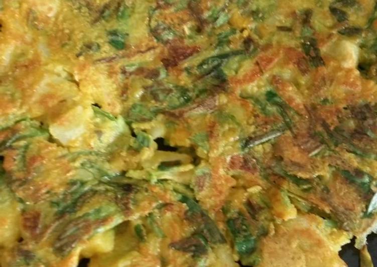 Spring onion tawa fry