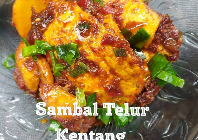 makanan Sambal Telur Kentang Jadi, Menggugah Selera