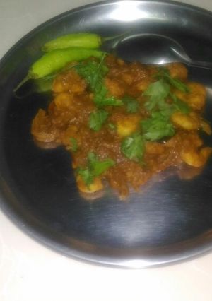 A picture of Nadan kerala style prawns roast.