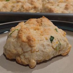 A picture of Cheddar Cheese and Chive Biscuits.