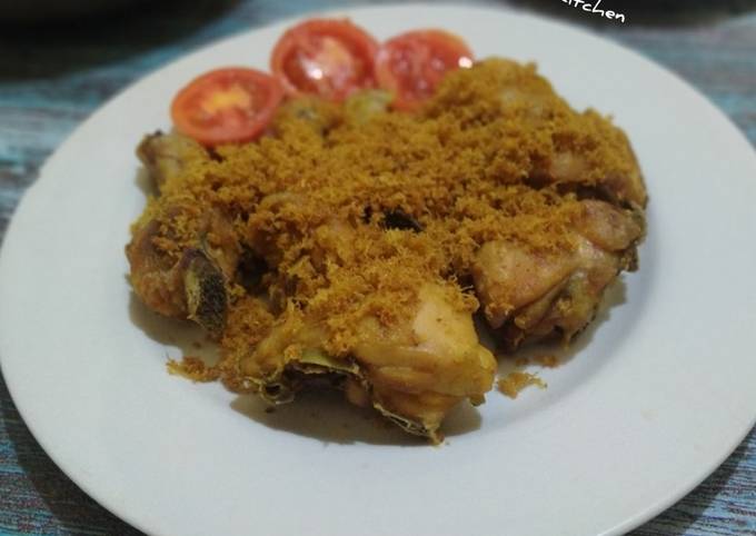 Ayam Goreng Serundeng Memakai Ampas Kelapa