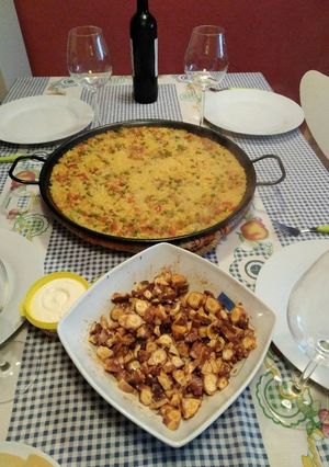 Una foto de Arroz con Pulpo a banda