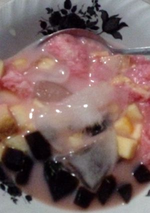 Foto resep Es Blewah, Cincao Hitam dan Roti tawar Simple #BikinRamadanBerkesan