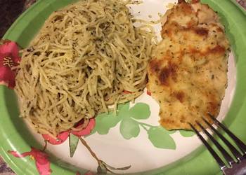Popular Recipe Parmesan Crusted Chicken with Garlic Herb Noodles Delicious Popular Recipe Parmesan Crusted Chicken with Garlic Herb Noodles Delicious