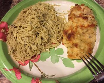 Fresh, Cooking Recipe Parmesan Crusted Chicken with Garlic Herb Noodles Delicious and Healthy