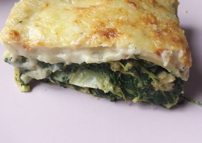 Lasagna de espinacas, soja texturizada, anacardos y champiñones Receta de  ladyzeta- Cookpad