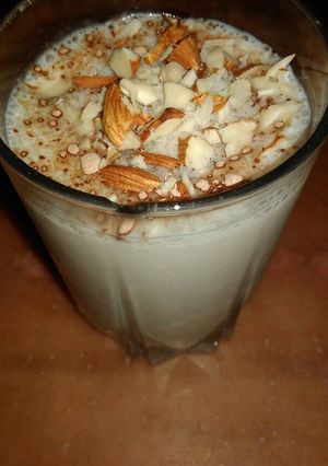 A picture of Badam milk.