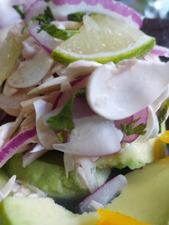 Una foto de Cebiche de champiñones